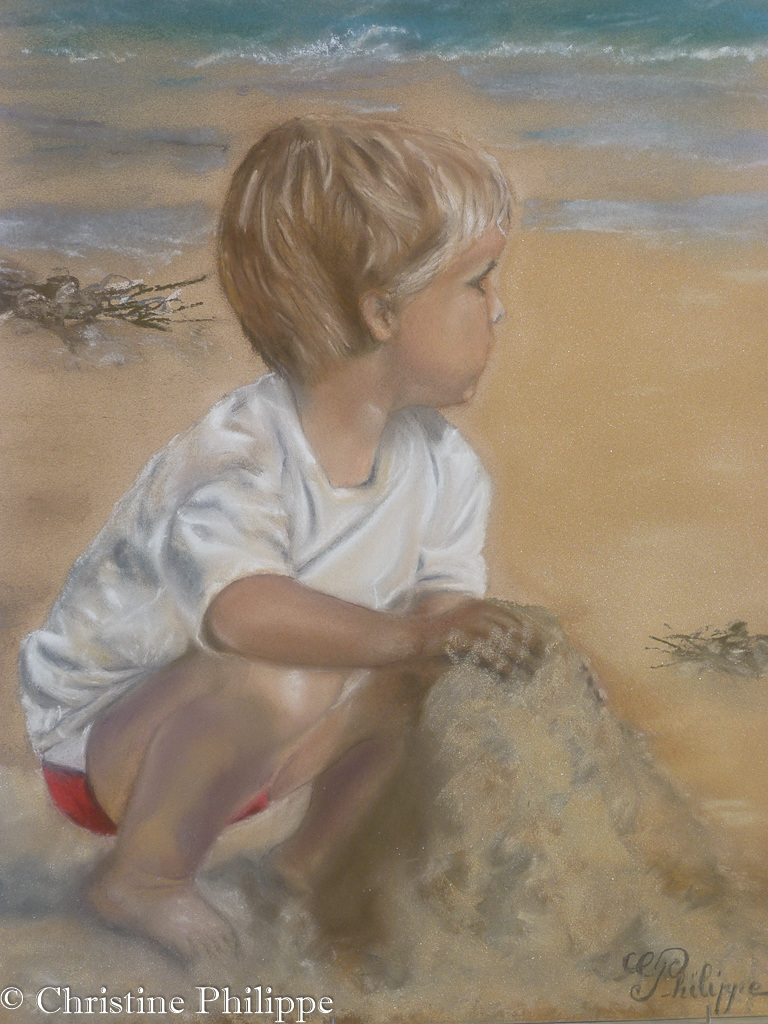 L&rsquo;enfant à la plage