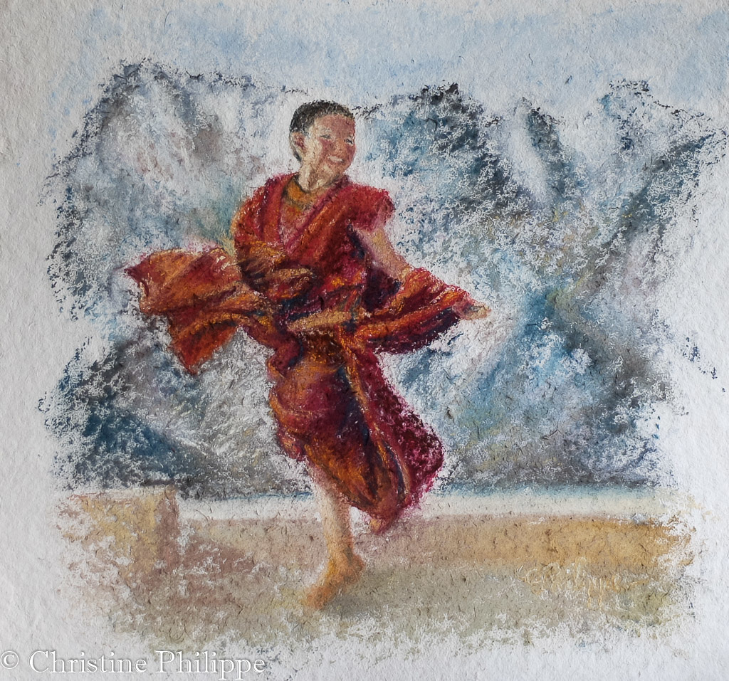 « Joie de Vie  » – Petit moine – Ladakh